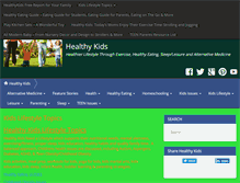 Tablet Screenshot of healthykids.info-just-for-u.com